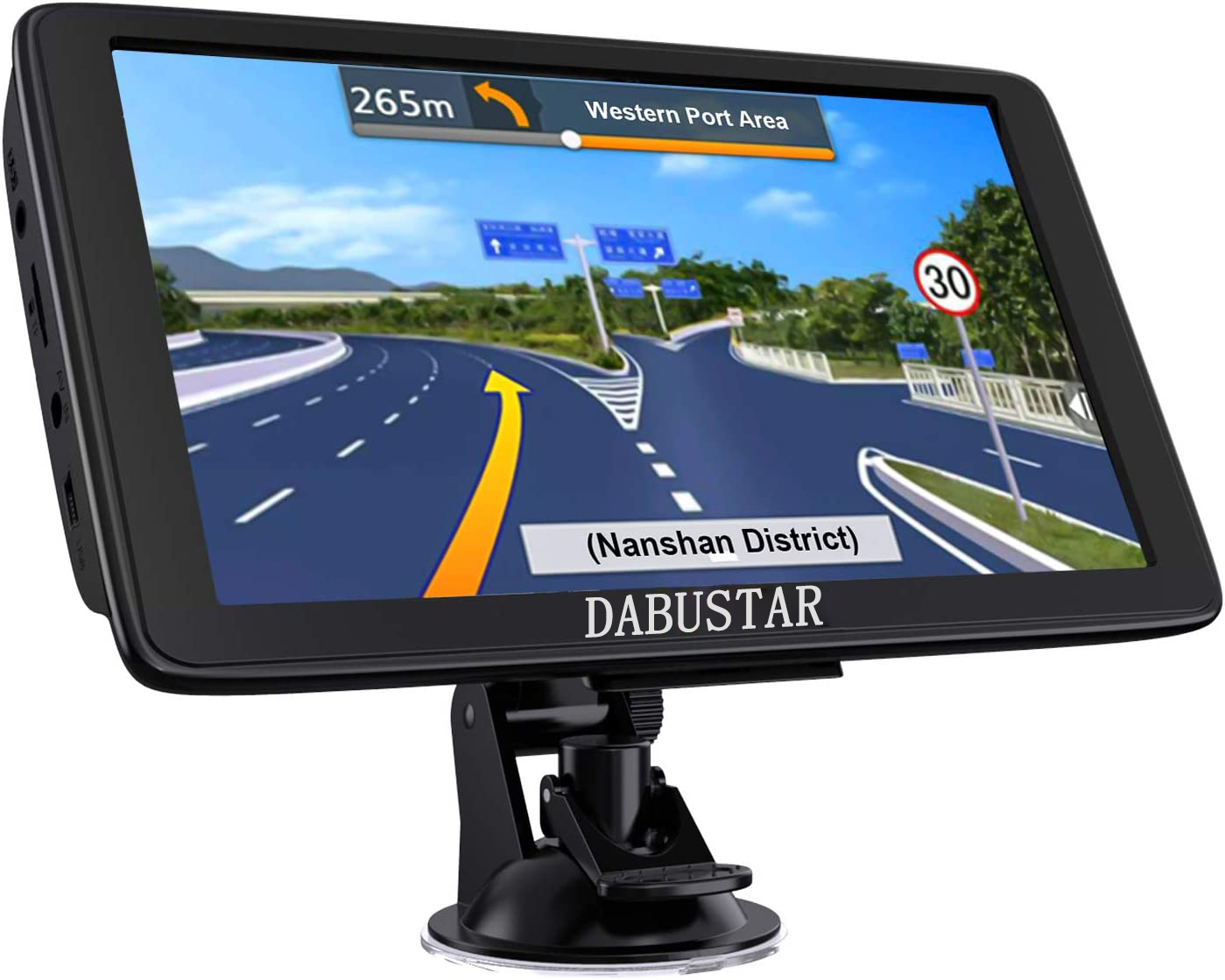 DABUSTAR Navigation apparatus for vehicles GPS Navigation for car, 9-inch High-Definition Touch Screen，2024 Maps (Free Lifetime Updates), Truck GPS Commercial Drivers, Semi Trucker GPS Navigation System, Custom Truck Routing