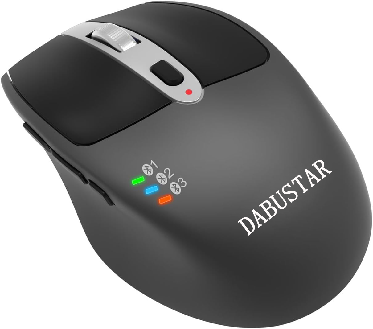 DABUSTAR Wearable computer peripherals in the nature of wireless mice Multi-Device Wireless Bluetooth Mouse Ergonomic Silent Clicking Backward Forward for Desktop PC Laptop Mac iPad Build in Rechargeable Battery