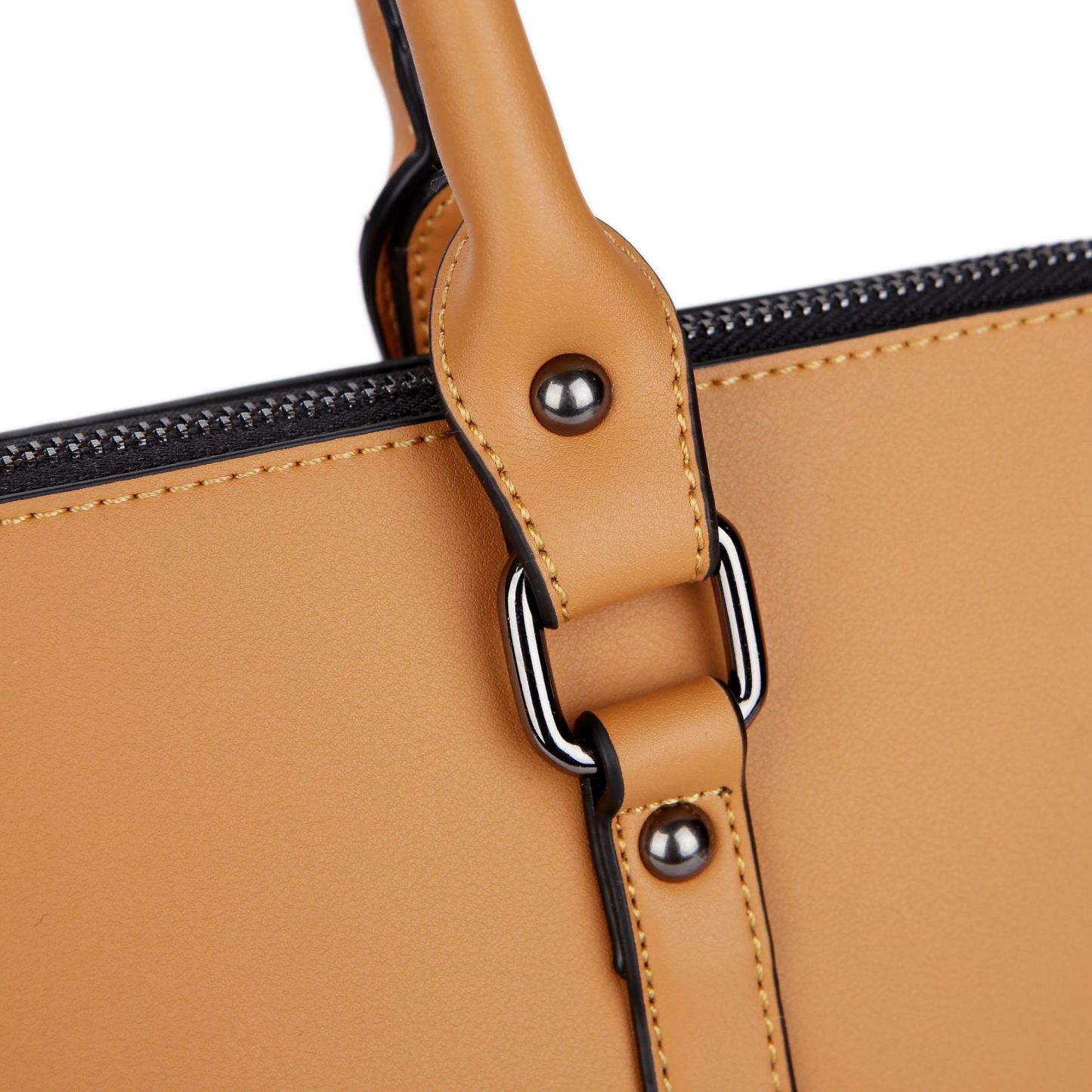 Sac Ordinateur Femme en Cuir Multipoches avec Bandoulière