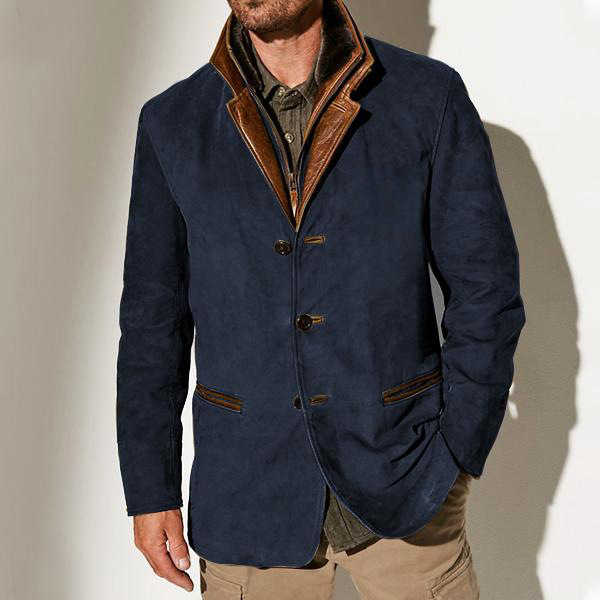 Veste vintage pour homme - Bleu 2024