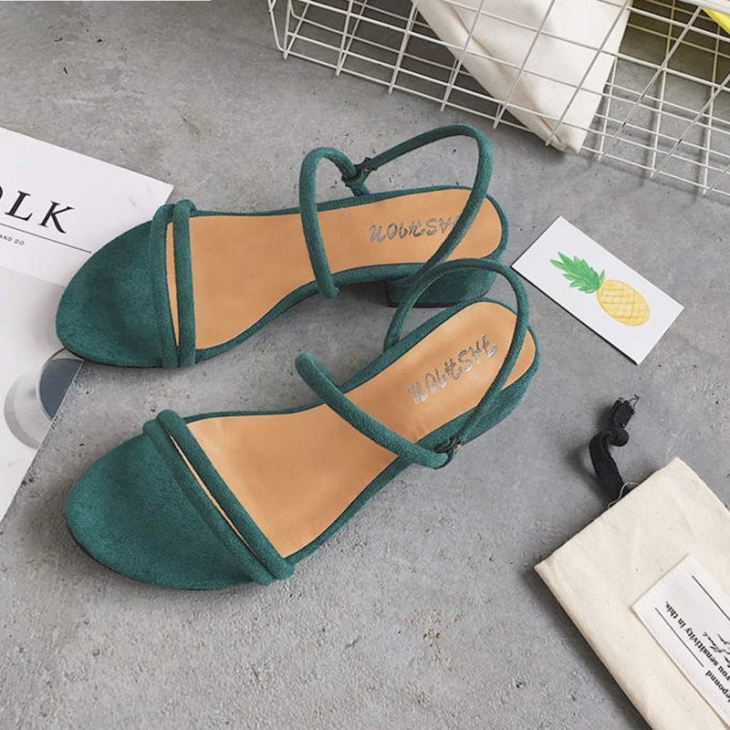 Sandales d'affaires à Petit Talon Pour Femme-Luckweek