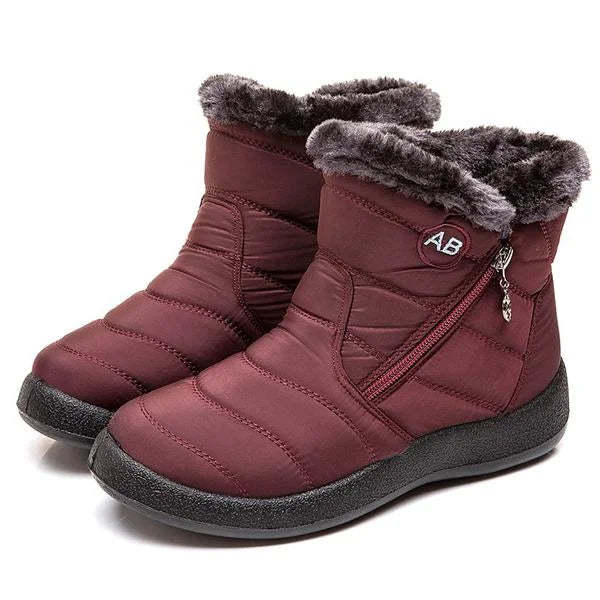 Bottes hautes doublées et imperméables pour l'hiver-Luckweek