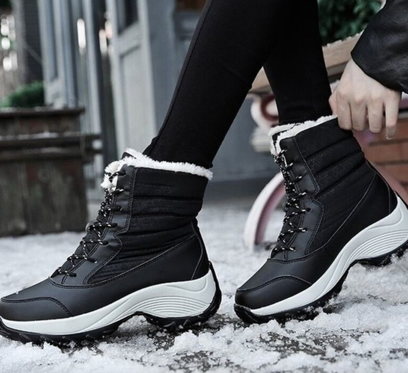 Après-ski - Bottines de Neige Femme Boots antidérapantes-Luckweek