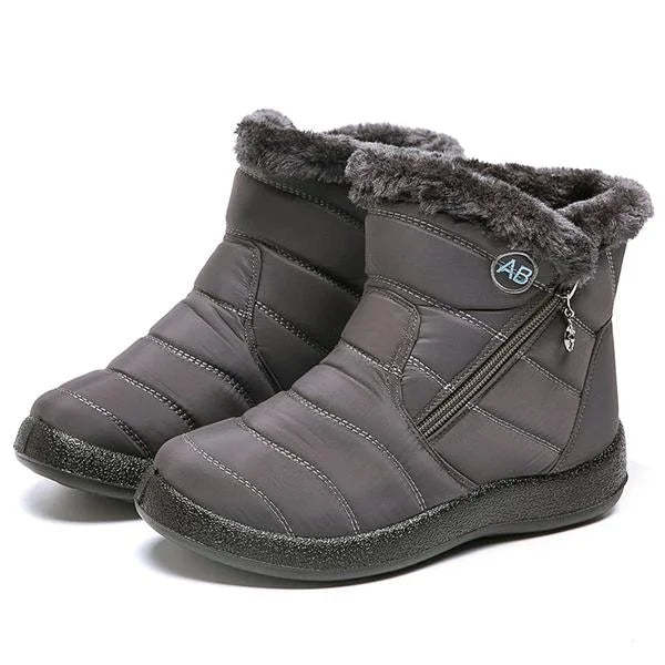 Bottes hautes doublées et imperméables pour l'hiver-Luckweek