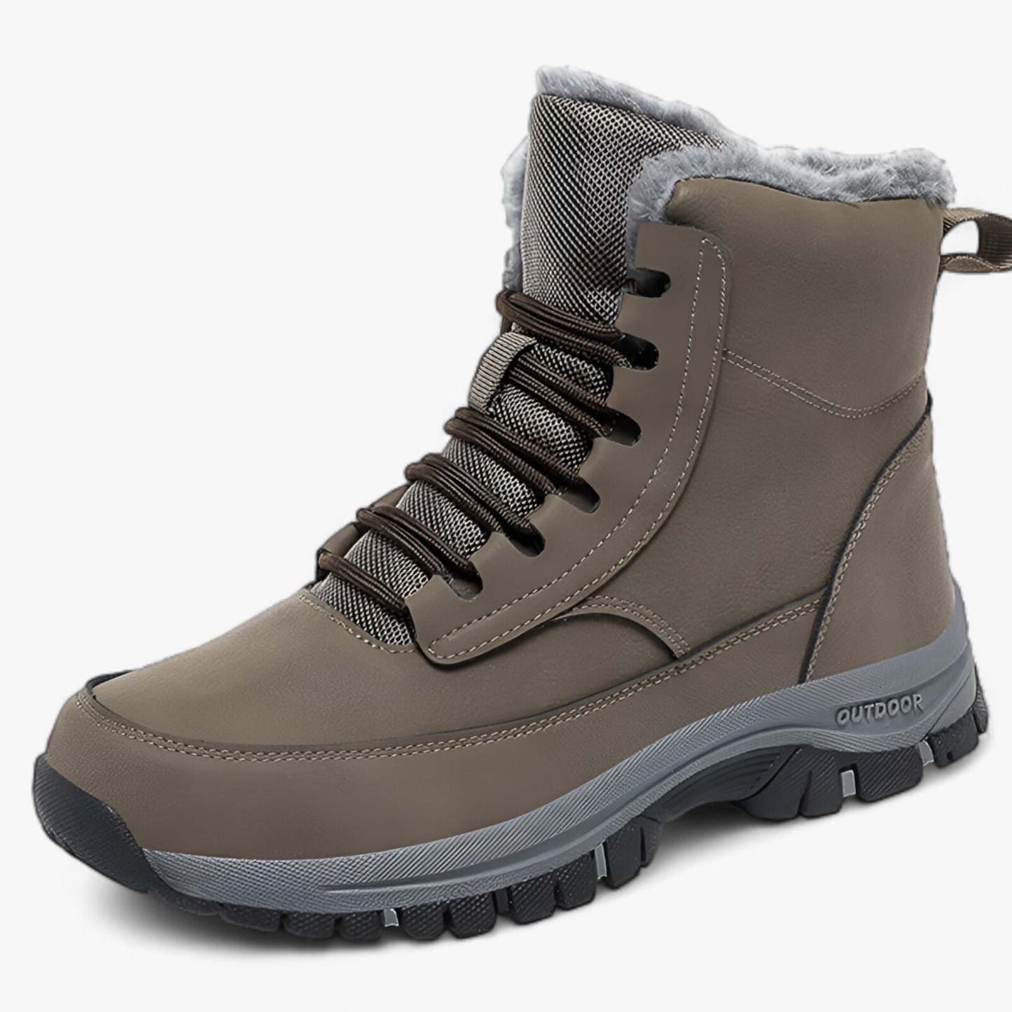 Bottes en Cuir Imperméables pour Neige - Ultra Chaleureuses et Pratiques pour Hommes
