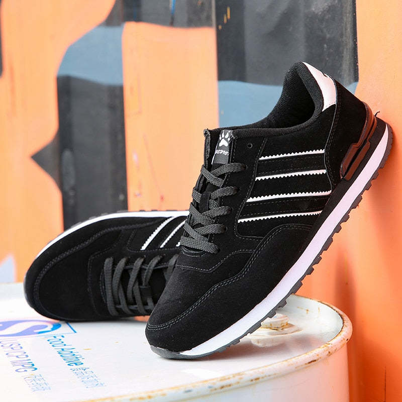 Chaussures décontractées de haute qualité respirantes à lacets-Luckweek