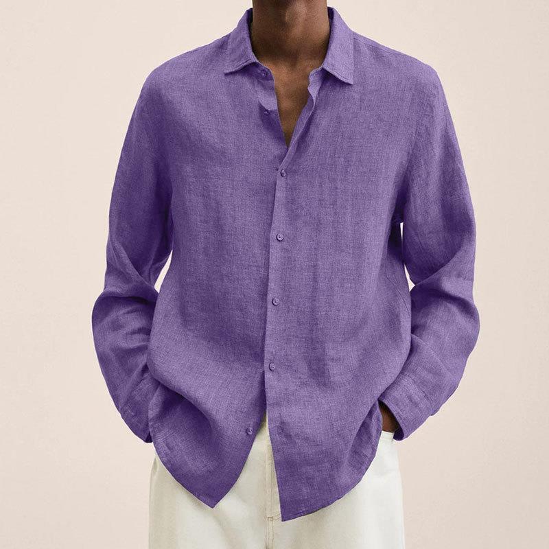 Chemise élégante en lin pour homme