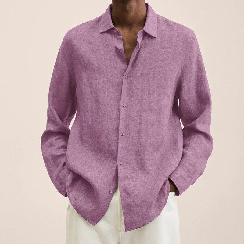 Chemise élégante en lin pour homme