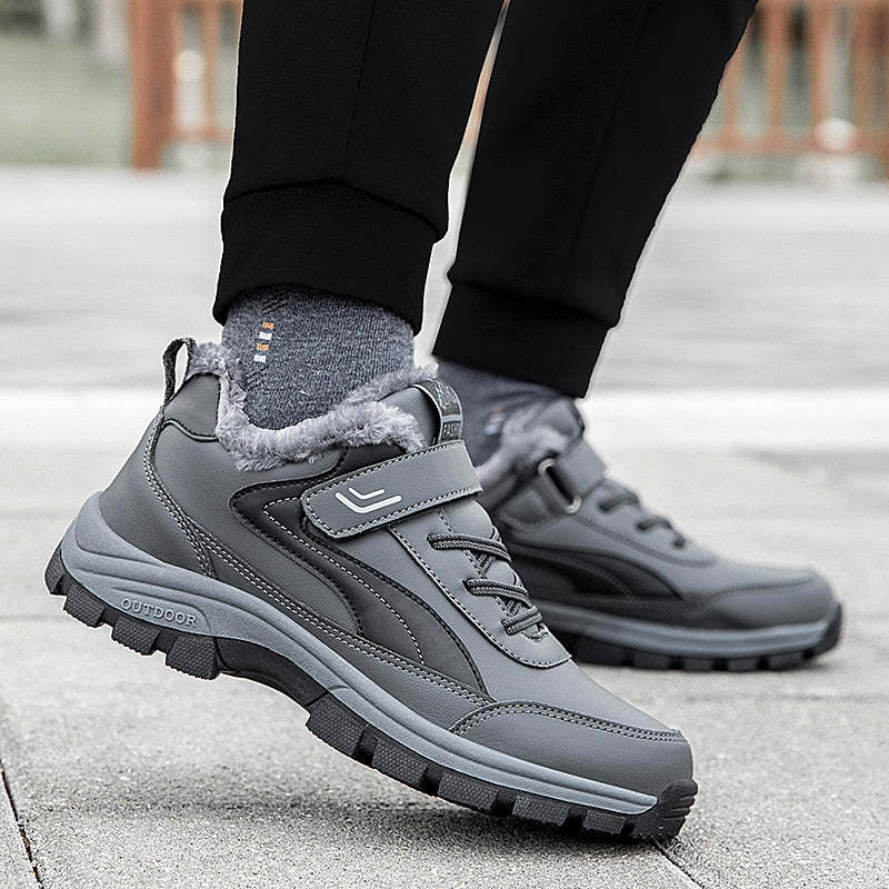 Bottines de neige imperméables en fourrure chaude-Luckweek