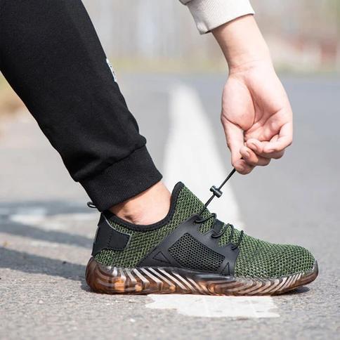 Chaussure De Sécurité Souple Et Confort Verte-Luckweek