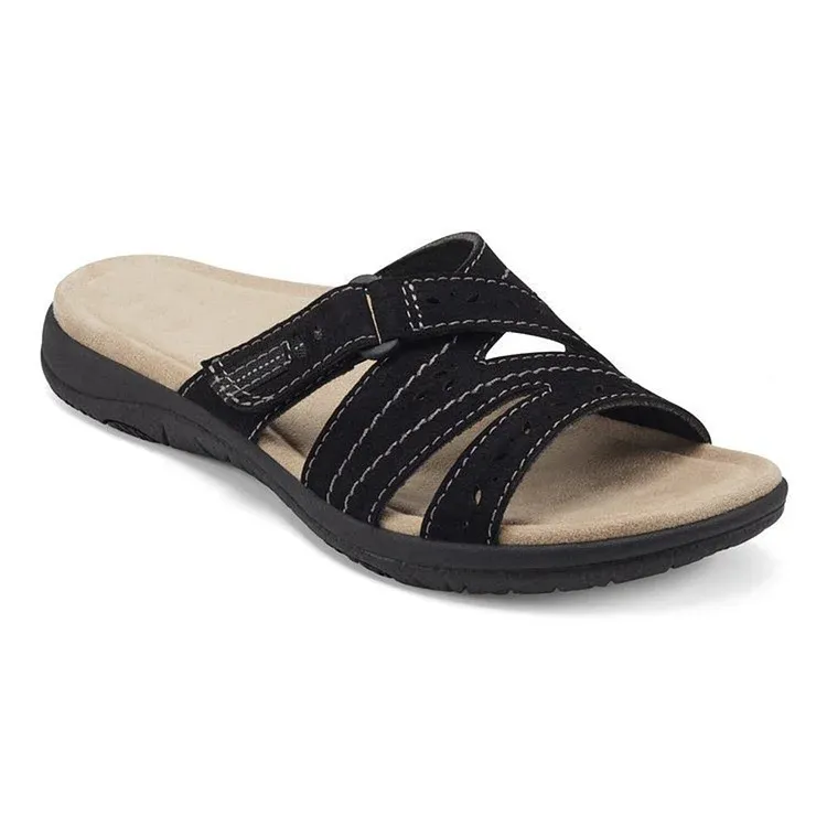 Chaussures orthopédiques de soutien de la voûte plantaire en cuir souple