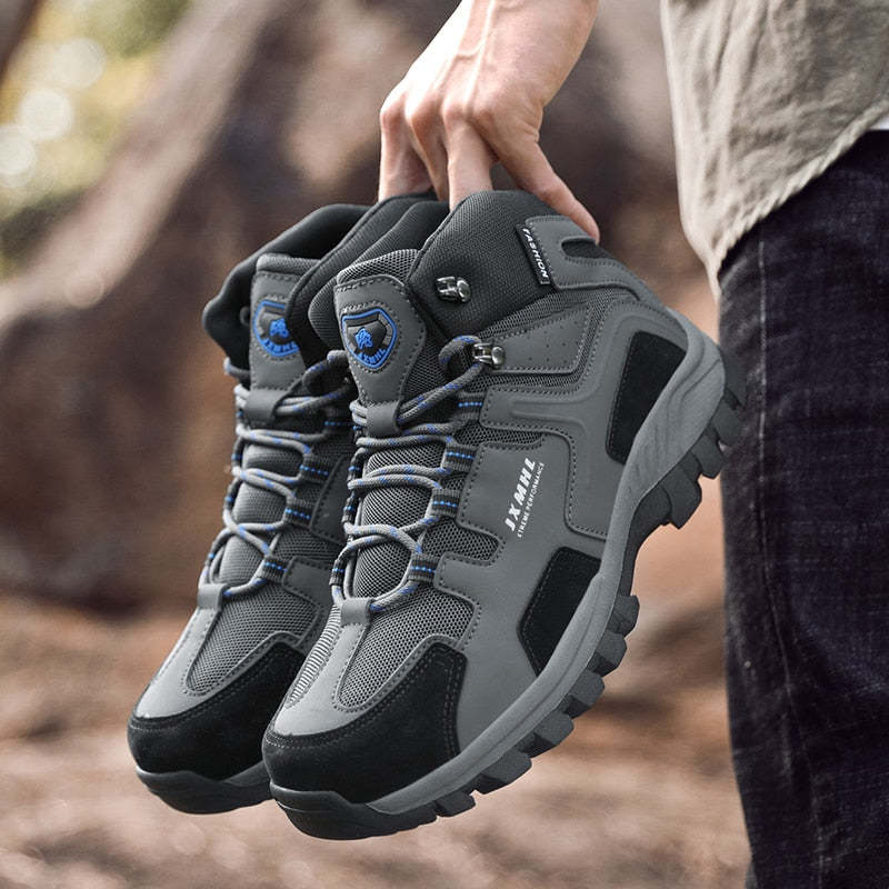 Chaussures hautes de randonnée d'escalade en montagne et de travail en plein air-Luckweek