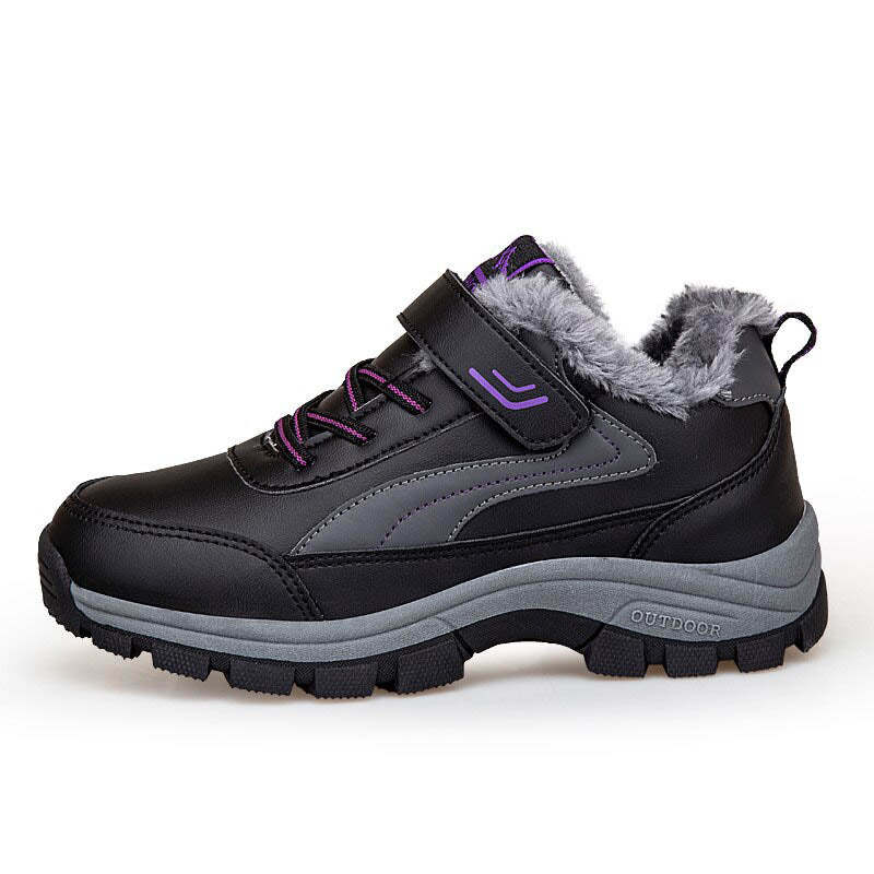 Bottines de neige imperméables en fourrure chaude-Luckweek