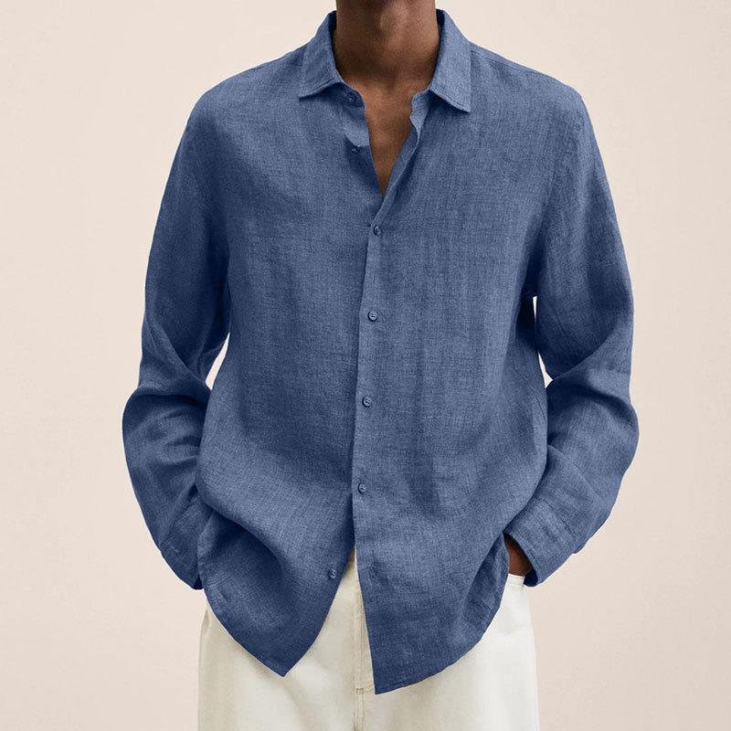 Chemise élégante en lin pour homme