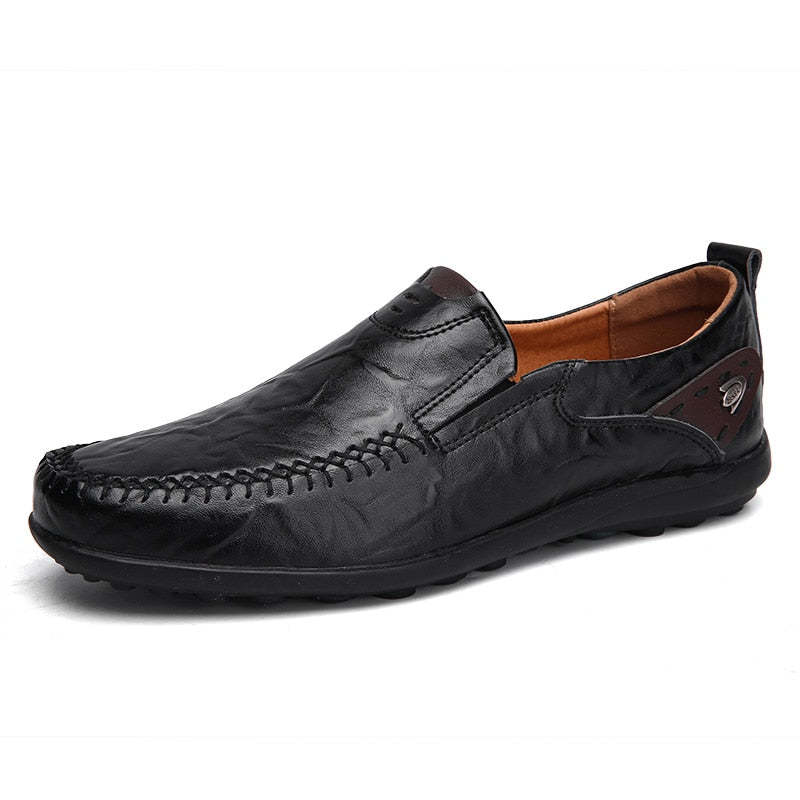 Chaussures fabriquées à la main plates classiques et confortables-Luckweek