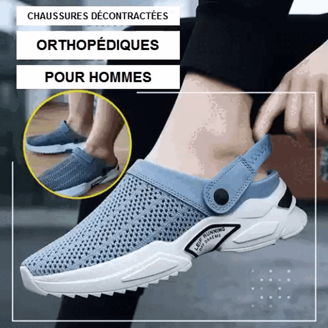 Sandales Orthopédiques Pour Hommes-Luckweek