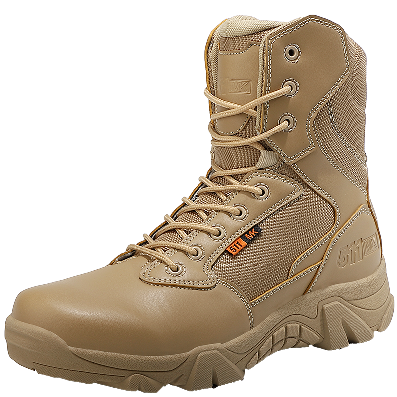 Bottes de style militaire haute qualité-Luckweek