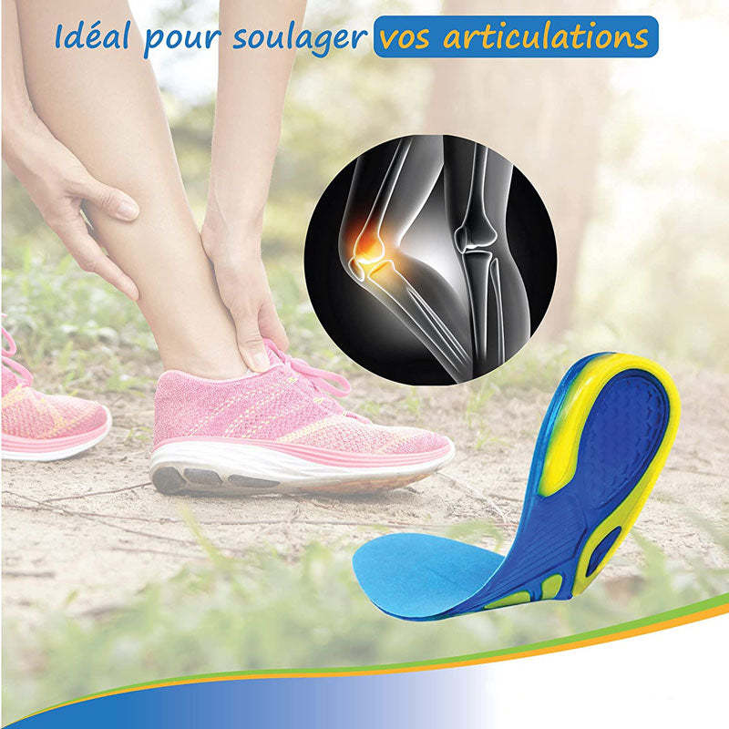 Semelles Ultra Amortissantes de Sport Soutien du Talon-Luckweek