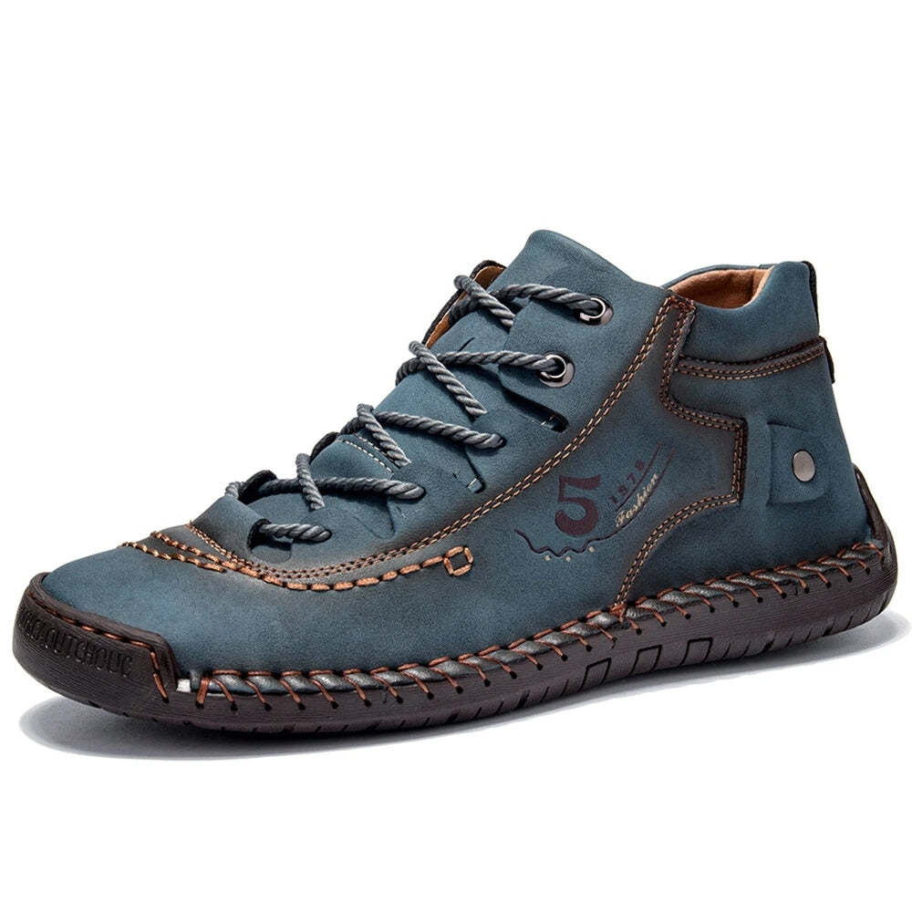 Mocassins d'hiver en cuir pour hommes décontractées et confortables-Luckweek