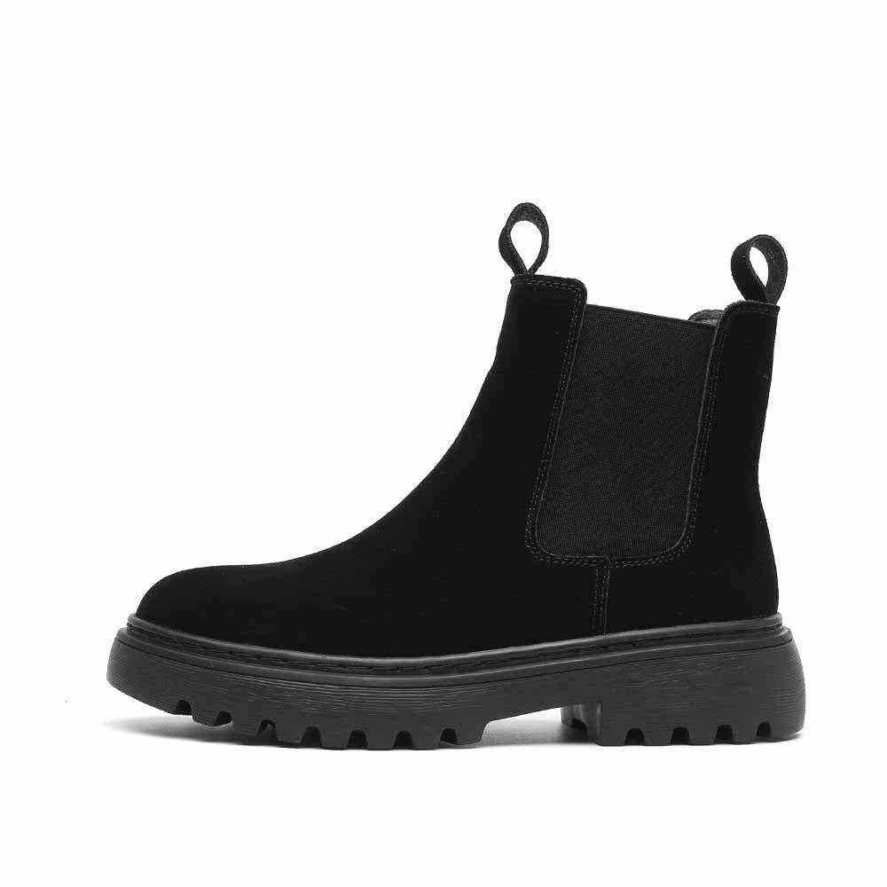 Bottes fashion en daim-Luckweek