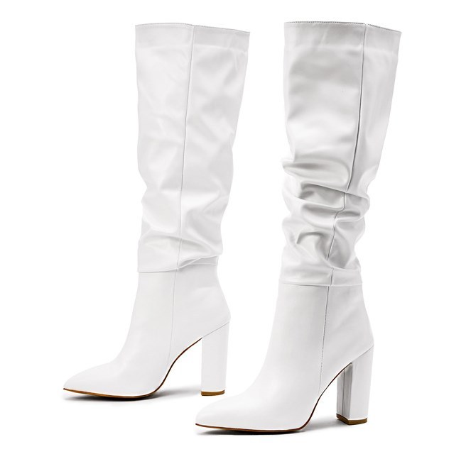 Sur Les Bottes Au Genou Bottes à Talons Hauts-Luckweek