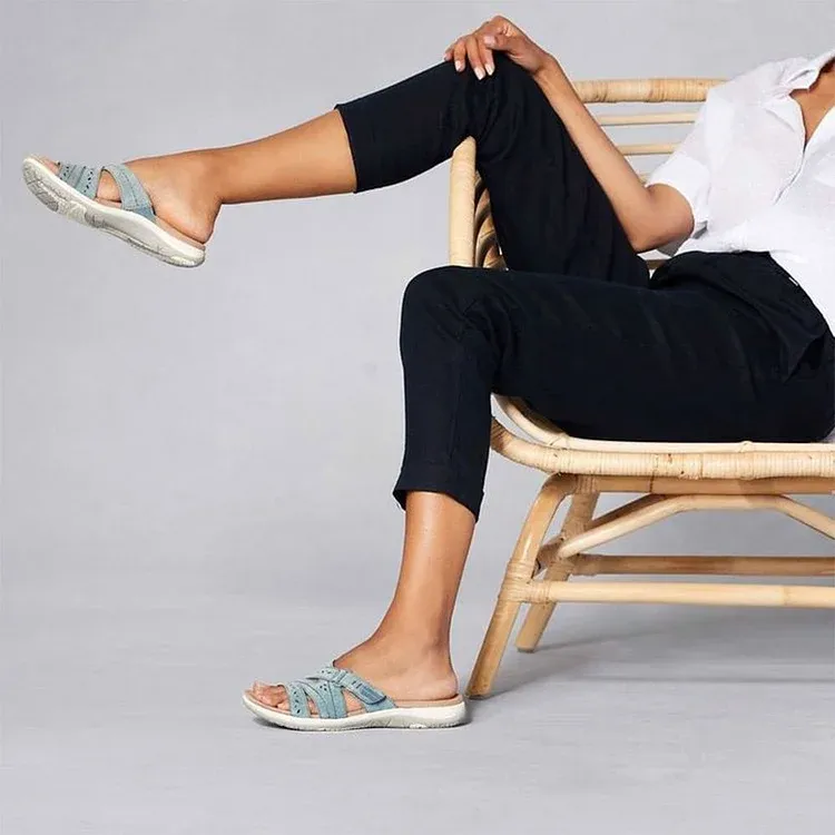 Chaussures orthopédiques de soutien de la voûte plantaire en cuir souple