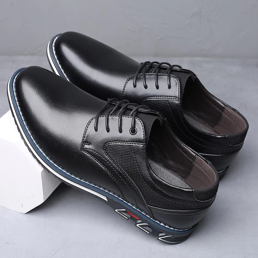 Fancy Oxford chaussures en cuir-Luckweek