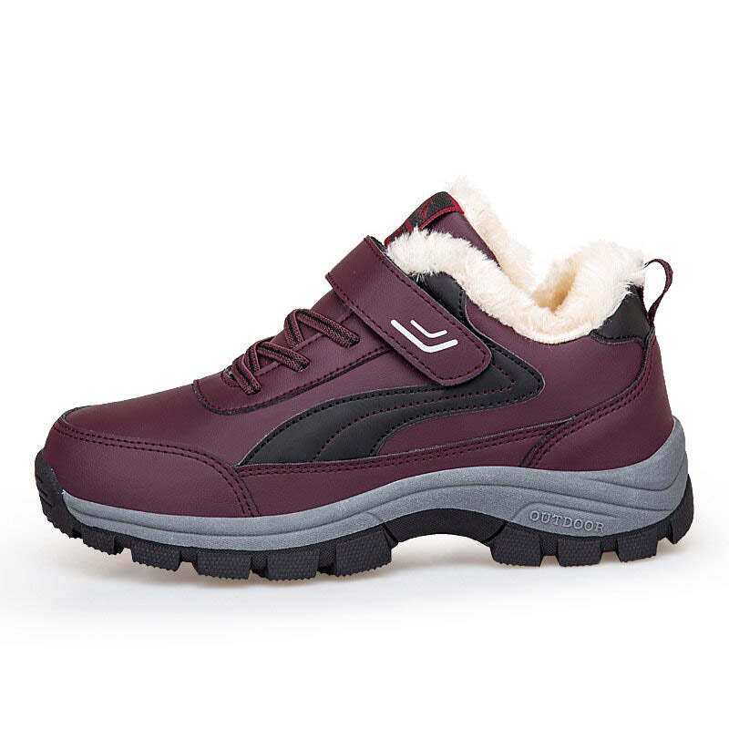 Bottines de neige imperméables en fourrure chaude-Luckweek