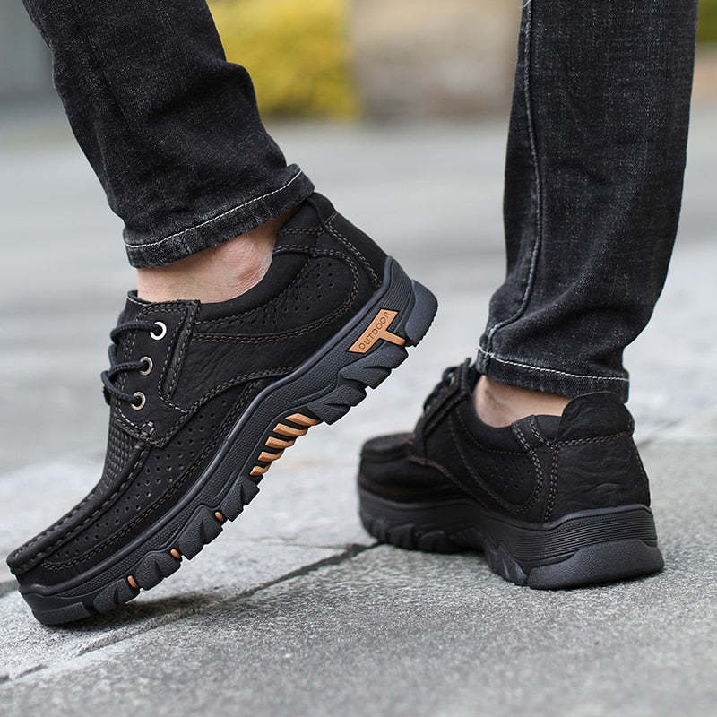 Chaussures d'été en cuir pour Hommes-Luckweek