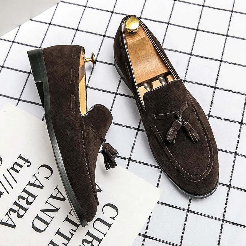 Michele Fabris - Mocassins en daim à glands