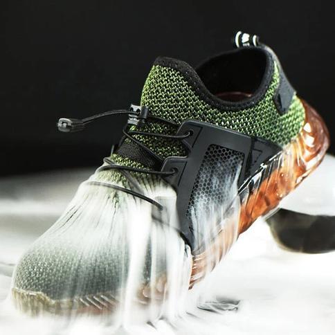 Chaussure De Sécurité Souple Et Confort Verte-Luckweek