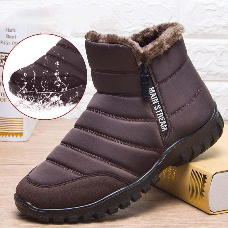 Bottes d'hiver imperméables chaudes et décontractées-Luckweek