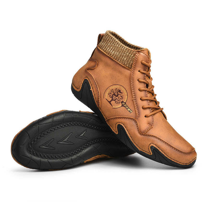 Bottes plates décontractées confortes et antidérapantes