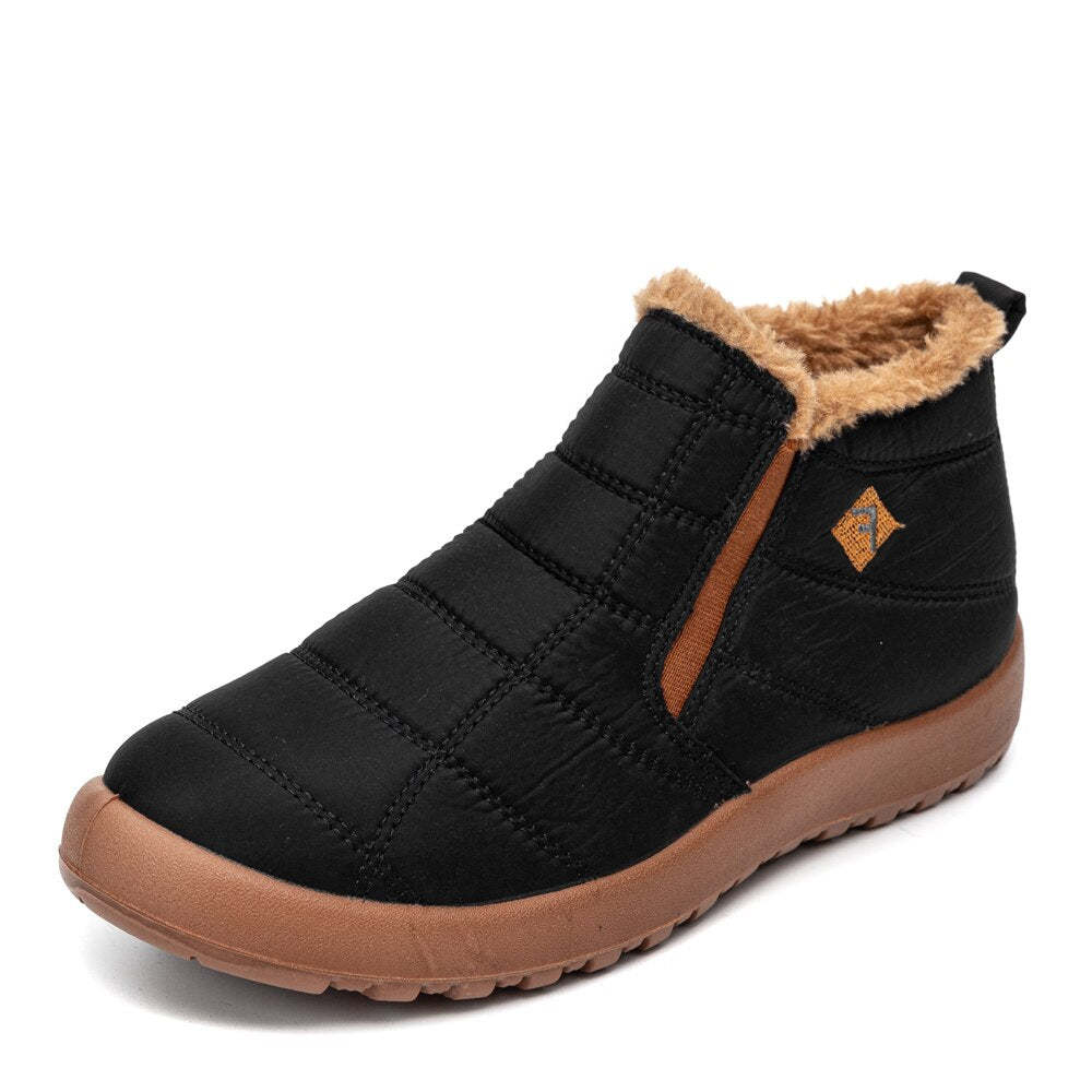 Bottes en fourrure imperméables légères et décontractées-Luckweek