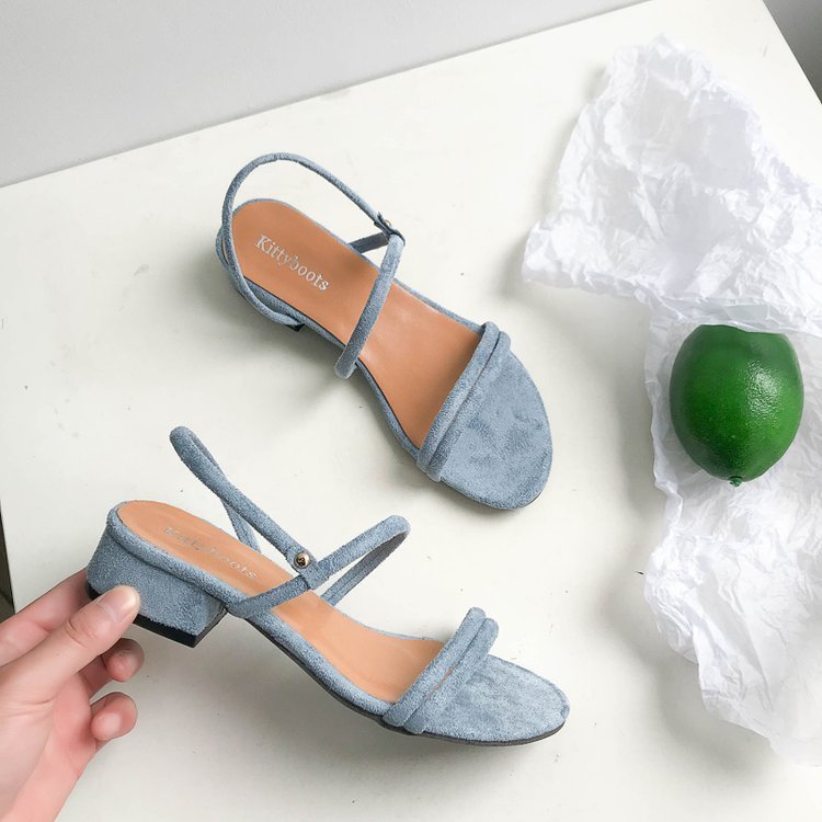 Sandales d'affaires à Petit Talon Pour Femme-Luckweek