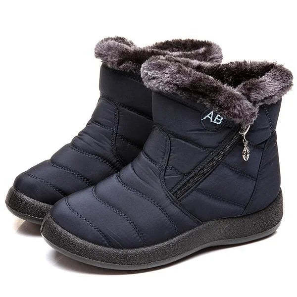 Bottes hautes doublées et imperméables pour l'hiver-Luckweek