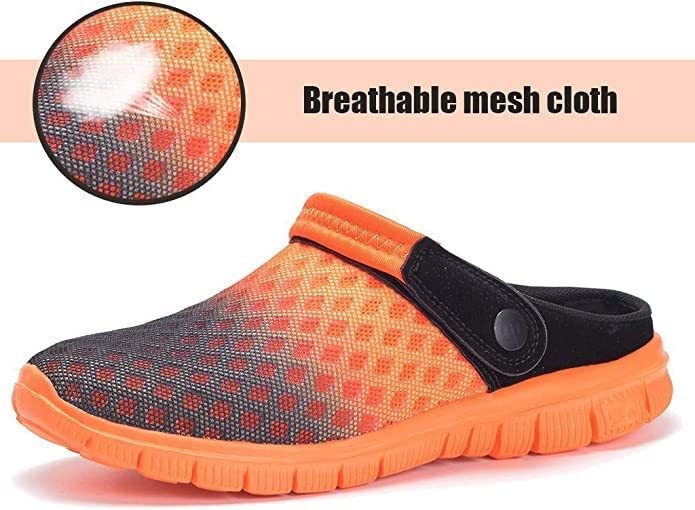 Mules Respirant Chaussures de Jardin Perforés-Sabot de Plage Sport Pantoufles Piscine Sandales-Luckweek