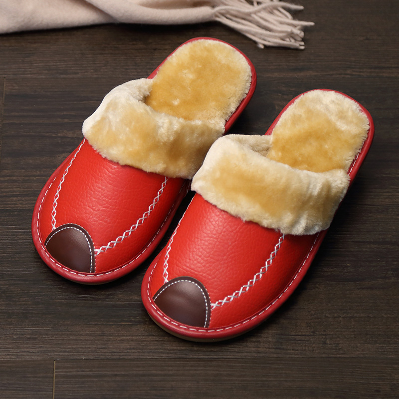 Pantoufles En Cuir four femme