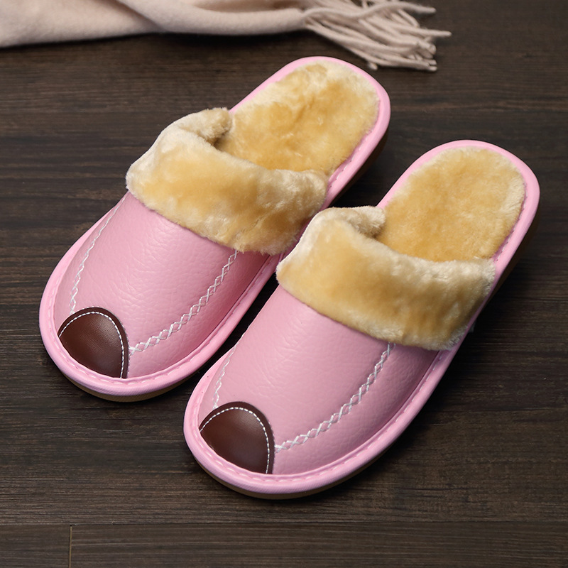 Pantoufles En Cuir four femme