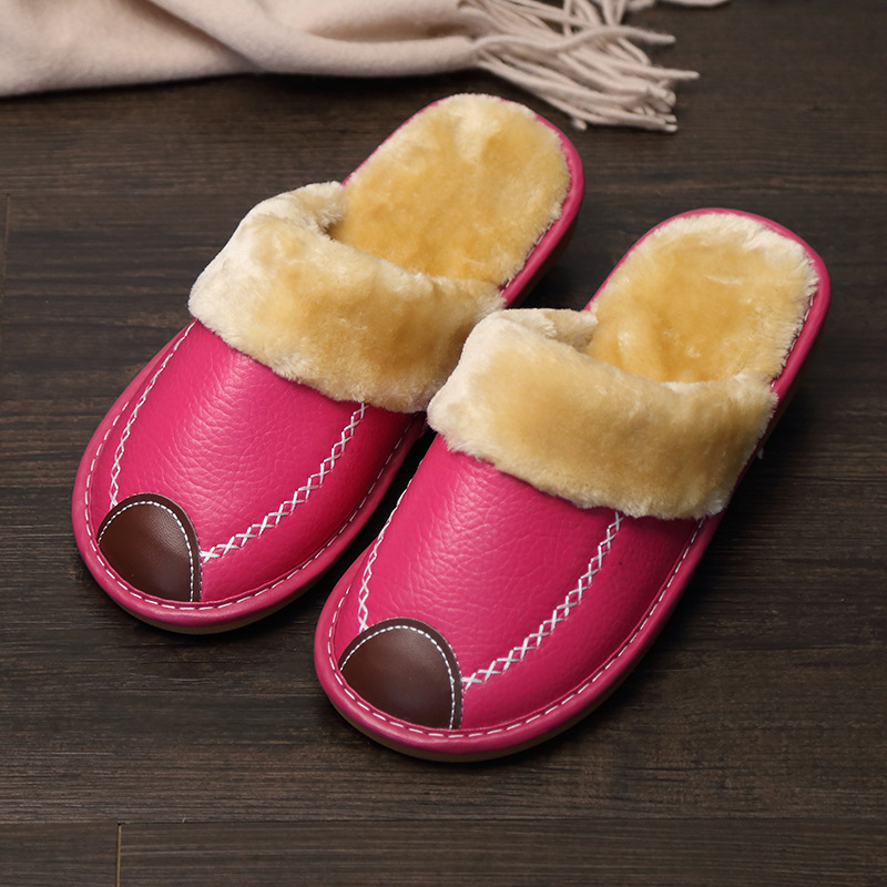 Pantoufles En Cuir four femme