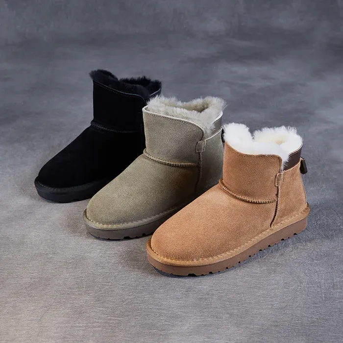 Chaussures décontractées en daim à la mode minimaliste pour femmes