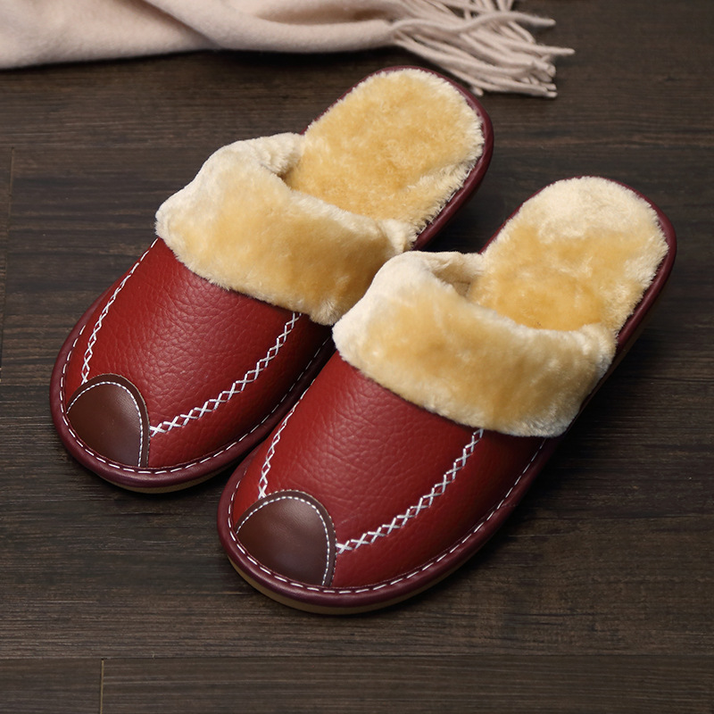 Pantoufles En Cuir four femme