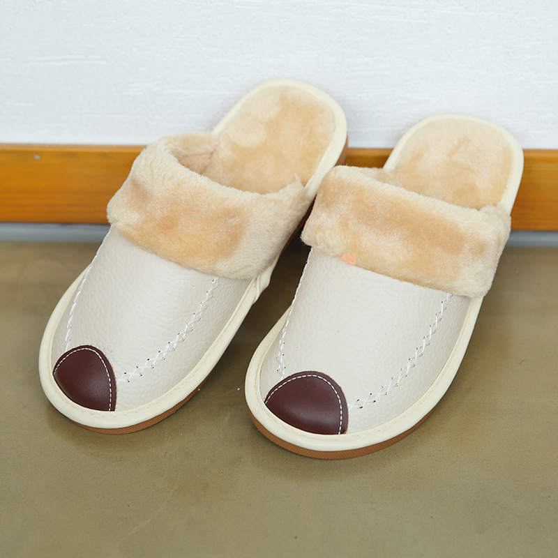 Pantoufles En Cuir four femme