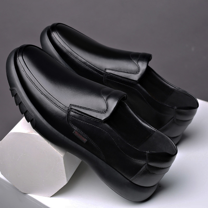 Chaussures orthopédiques noires chic pour hommes