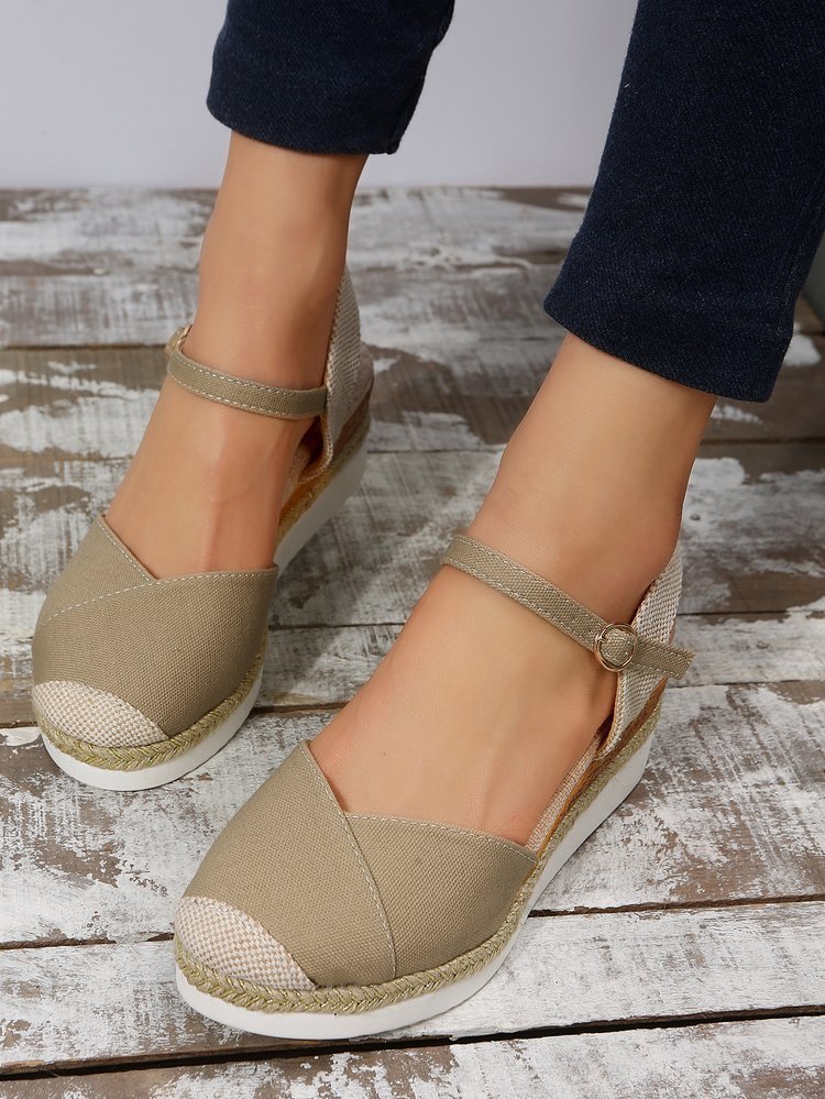 Sandales Espadrilles à Bouts Fermées