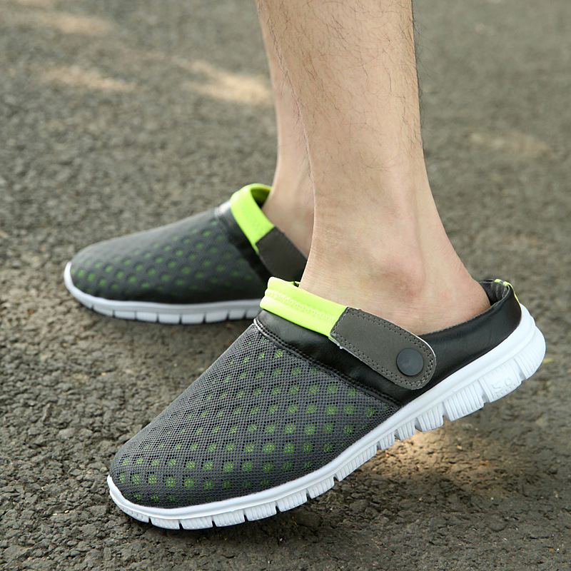 Mules Respirant Chaussures de Jardin Perforés-Sabot de Plage Sport Pantoufles Piscine Sandales-Luckweek