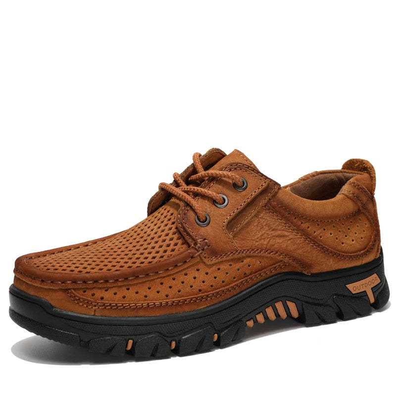 Chaussures d'été en cuir pour Hommes-Luckweek