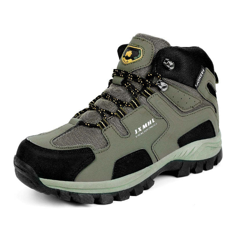Chaussures hautes de randonnée d'escalade en montagne et de travail en plein air-Luckweek