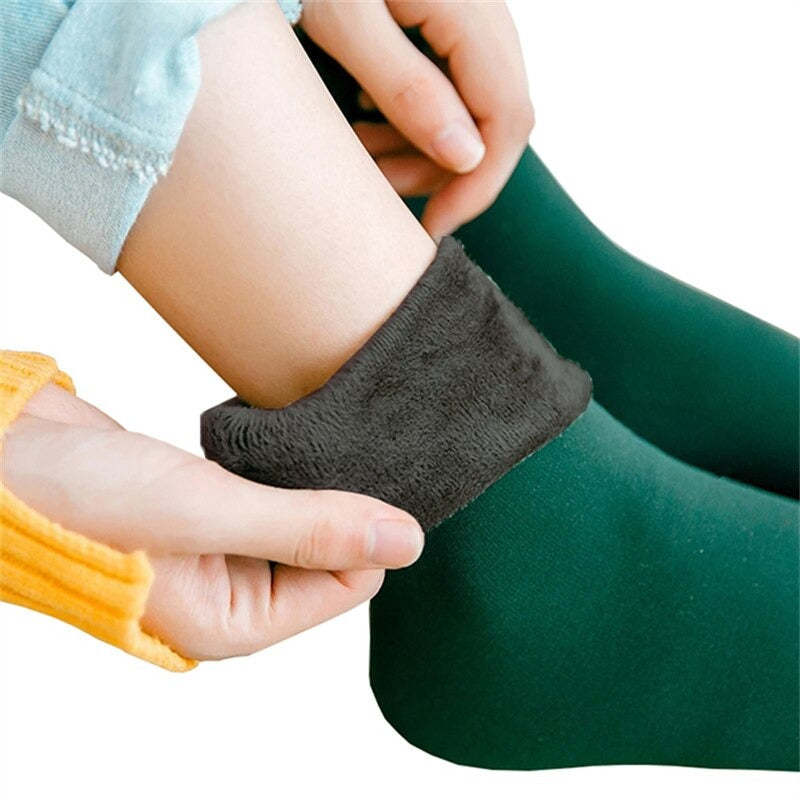 Chaussettes épaisses chaudes en velours-Luckweek