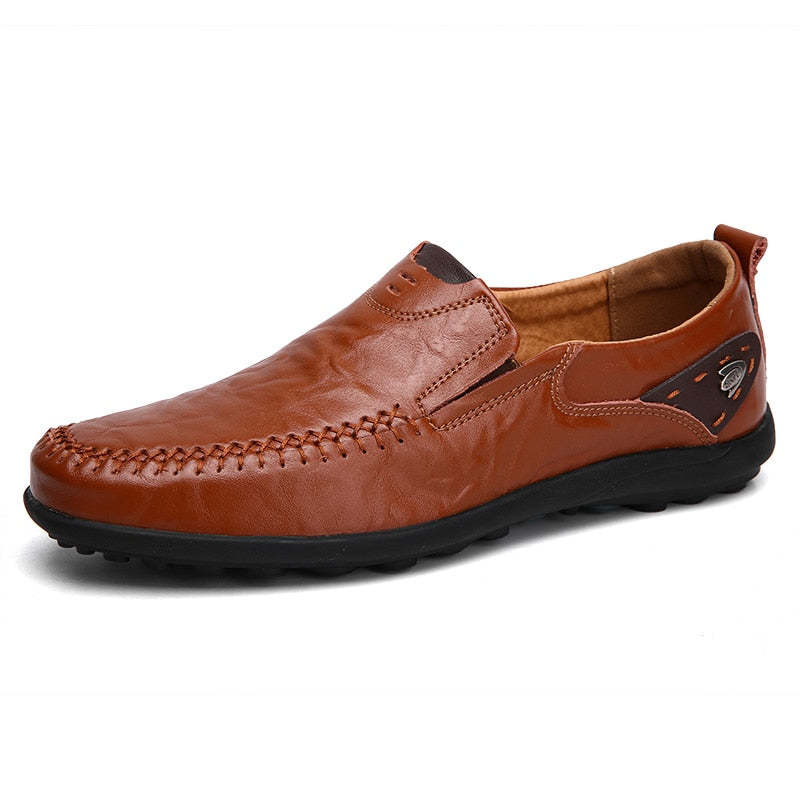 Chaussures fabriquées à la main plates classiques et confortables-Luckweek